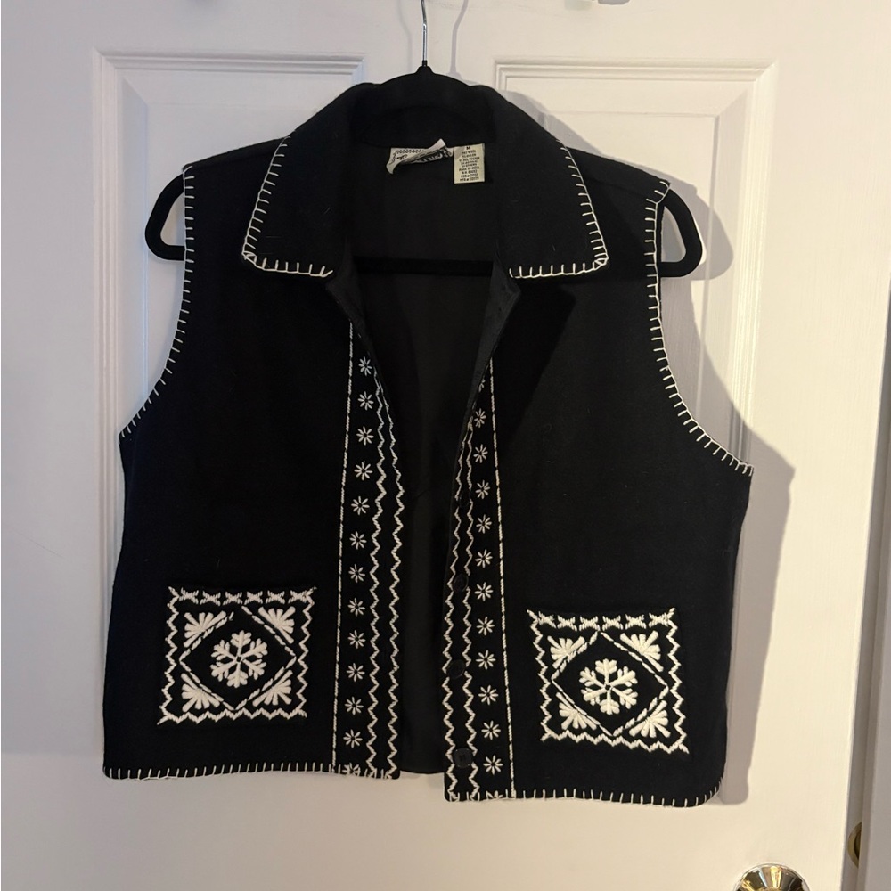 Tantrums Black Wool Blend Vest - Picture 1 of 7